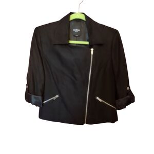BEBE MOTO STYLE BLAZER | Medium, Black